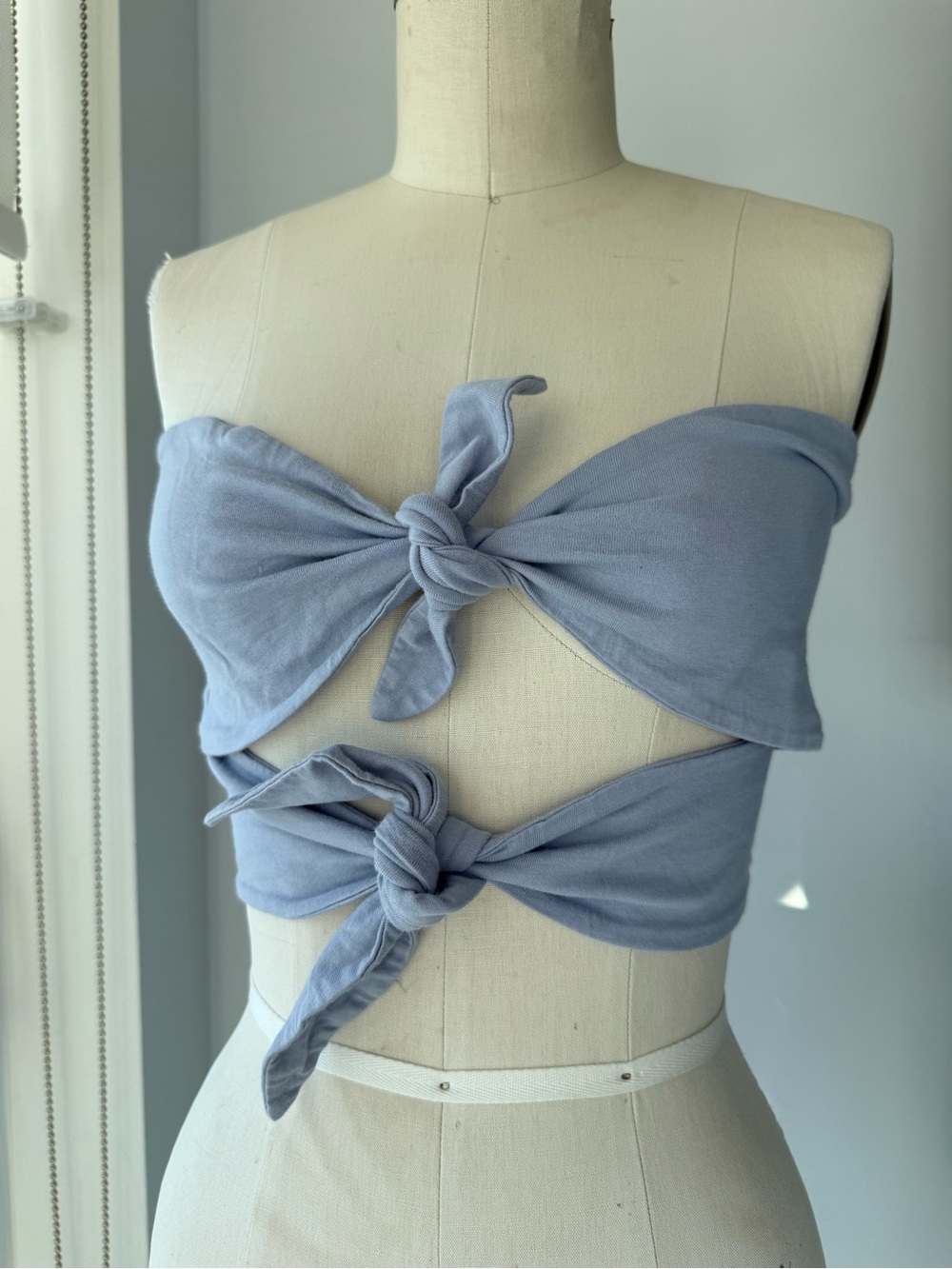 Wilfred Light Lavender Smocked daveney tube Bandeau Top